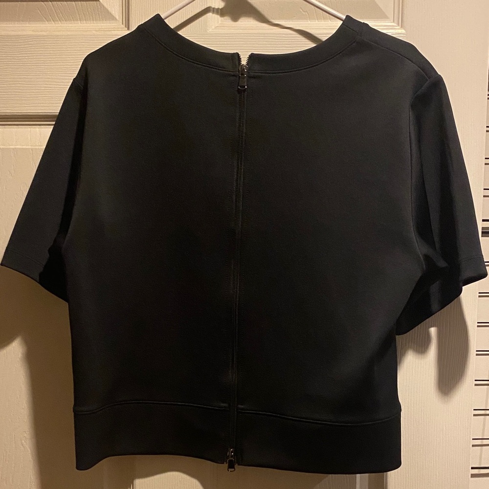 Carbon38 Black Women's Zipper Back Top